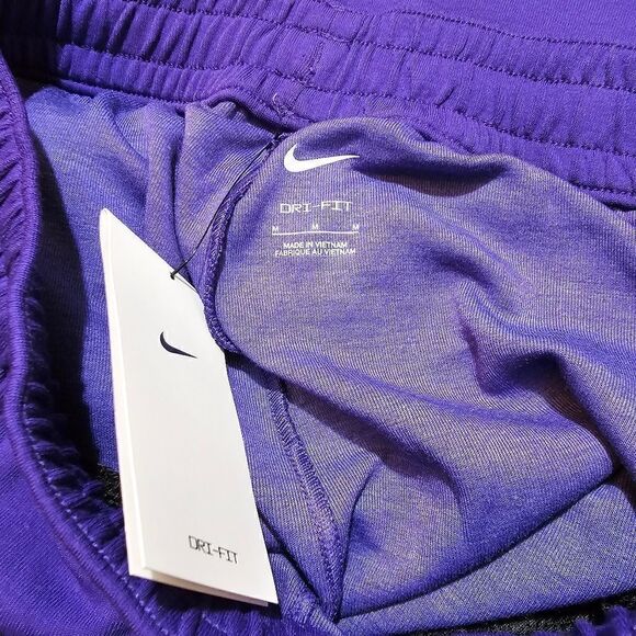 Nike Showtime Lakers Basketball Pants Joggers Purple Black Men's Medium M Tech - Picture 8 of 13